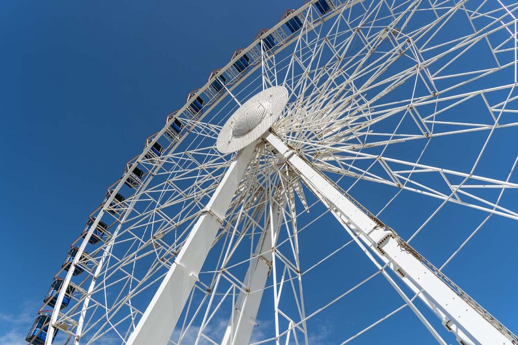 Riesenrad auf Volksfest