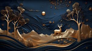 goldener hirsch weihnachten