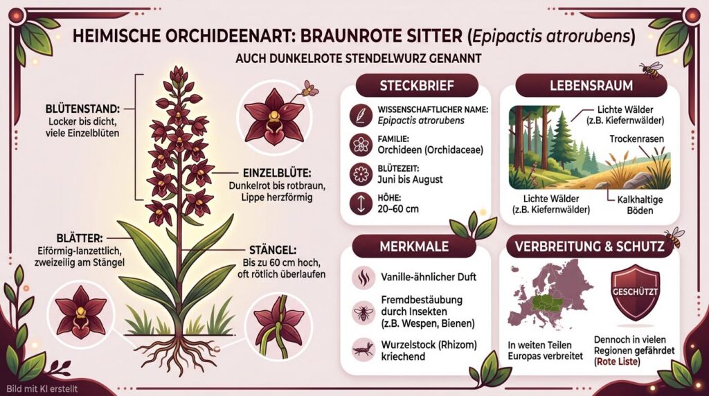 Braunrote sitter