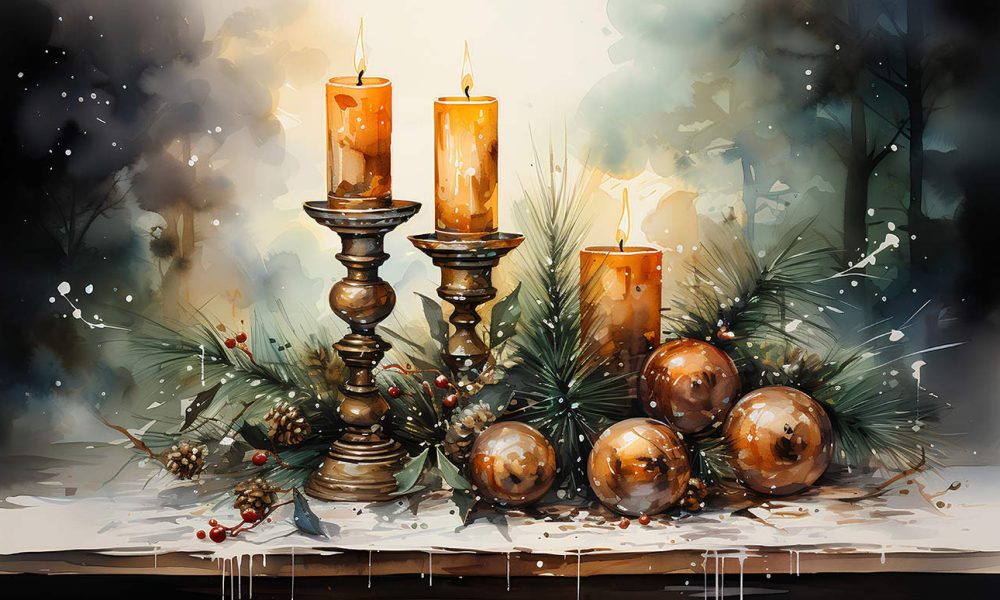 Advent drei kerzen